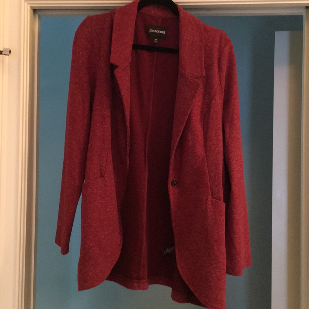 Soft one-button blazer from Betabrand